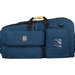 Discount Carry-On Camcorder Case with Plastic Viewfinder Guard (Blue, Large) Video Camera Bags