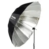 Fashion Deep Silver Umbrella (Extra Large, 65 In.) Lighting Umbrellas