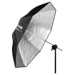 Outlet Shallow Silver Umbrella (Medium, 41. In) Lighting Umbrellas