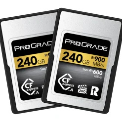 Clearance 240GB CFexpress 2.0 Type A Gold Memory Card (2-Pack) Memory Cards|Memory Cards