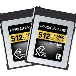 Hot 512GB CFexpress 4.0 Type B Gold Memory Card (2-Pack) Memory Cards|Memory Cards