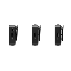 Fashion Wireless GO 2-Person Compact Digital Wireless Microphone System/Recorder - Gen 3 (2.4 GHz, Black) Wireless Audio Systems