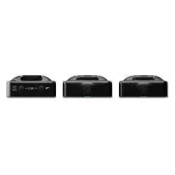 Fashion Wireless GO 2-Person Compact Digital Wireless Microphone System/Recorder - Gen 3 (2.4 GHz, Black) Wireless Audio Systems