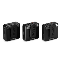 Fashion Wireless GO 2-Person Compact Digital Wireless Microphone System/Recorder - Gen 3 (2.4 GHz, Black) Wireless Audio Systems