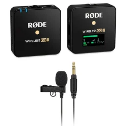 Hot Wireless GO II Single Compact Digital Wireless Microphone System/Recorder (2.4 GHz) with Lavalier GO Omnidirectional Lavalier Microphone Microphones