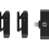 Fashion Wireless Micro 2-Person Ultracompact Wireless Microphone System with Lightning Connector (2.4 GHz, Black) Wireless Audio Systems