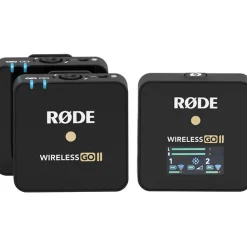Discount Wireless GO II 2-Person Compact Digital Wireless Microphone System/Recorder (2.4 GHz, Black) Wireless Audio Systems