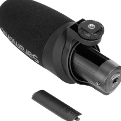Hot CamMic+ Battery-Powered Camera-Mount Shotgun Microphone for DSLR Cameras and Smartphones Microphones