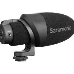 Outlet CamMic Camera-Mount Shotgun Microphone for DSLR Cameras and Smartphones Microphones