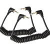 Online 3.5mm Male Stereo TRS to 3.5mm Male Stereo TRS Coiled Cables (2 Pack) Audio Cables