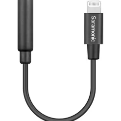 Fashion SR-C2002 3.5mm TRRS Female to Lightning Adapter Cable for Audio to/from iPhone (3 in.) Microphones Accessories