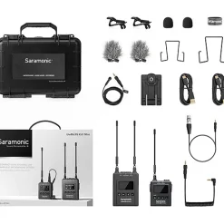 Best UWMIC9S Mini KIT1 Compact Camera-Mount Wireless Omni Lavalier Microphone System (514 to 596 MHz) Wireless Audio Systems