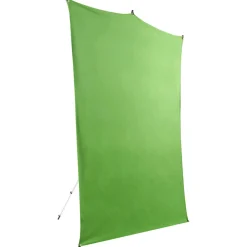 Sale 5 x 7 ft. Backdrop Extended Travel Kit (Chroma Green) Background Stands