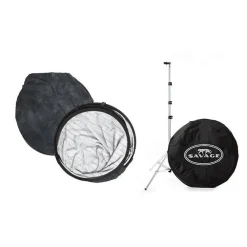 Online Collapsible Backdrop (White Brick/Dark Gray) Kit Collapsible Backgrounds