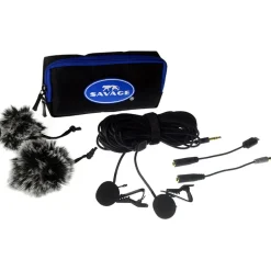 Online Dual Head Lapel Microphone Microphones