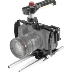 Fashion Camera Cage with 15mm Rod System for Blackmagic Pocket Cinema 4K Camera Support Systems