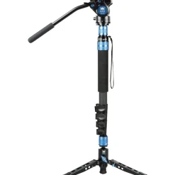 New P-325FL Carbon Fiber Monopod with VA5 Head Monopods