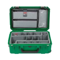 Sale iSeries 2011-7 Case with Photo Dividers and Lid Organizer (Green) Hard Cases & Large Bags