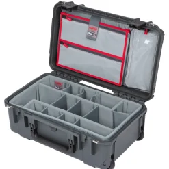 Outlet iSeries 2011-7 Case with Photo Dividers and Lid Organizer (Dark Gray) Hard Cases & Large Bags