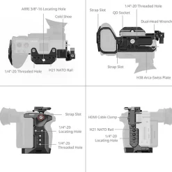 Clearance Basic Cage Kit with Rotating Top Handle for Sony FX2 Camera Support Systems