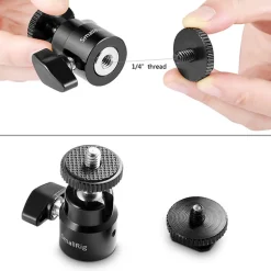 Clearance Camera Hot Shoe Mount with 1/4 in.-20 Screw Ball Head (2-Pack) Tripod Heads