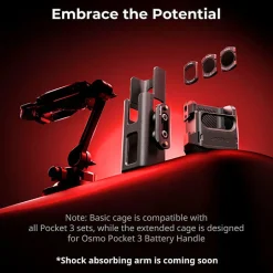 Best Extended Cage Kit for DJI Osmo Pocket 3 Camera Support Systems