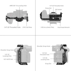 Online HawkLock Quick Release Cage for Panasonic Lumix GH7/GH6 Camera Support Systems