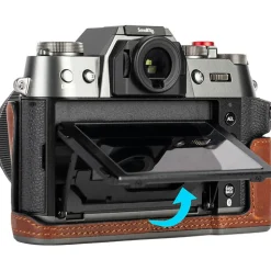 New Leather Half Case Kit for Fujifilm X-T50 (Brown) Camera Bags