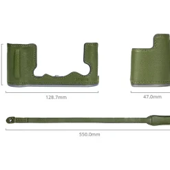 Best Leather Half Case Kit for Fujifilm X-T50 (Green) Camera Bags