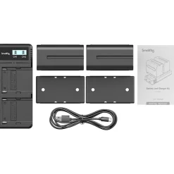 Online NP-F970 Dual-Battery and Charger Kit Batteries & Adapters