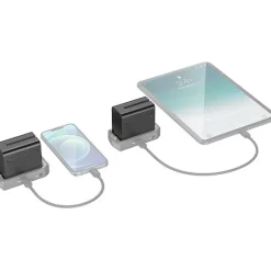 Online NP-F970 Dual-Battery and Charger Kit Batteries & Adapters