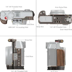 Online Retro Cage for Fujifilm X100VI Camera Support Systems
