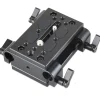 Hot Tripod Mounting Kit with 2 x Plates and 2 x 15mm Rod Clamps Camera Support Accessories