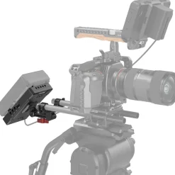 Hot V-Mount Battery Adapter Plate with 15mm LWS Rod Clamp & Adjustable Arm Camera Support Accessories