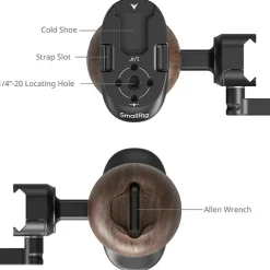 New Wooden Side Handle with NATO Clamp Camera Support Accessories
