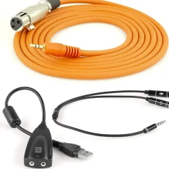 Online Studio Podcast System (LED Ring Light, Microphone, Boom Stand, Headphones) Led Ring Lights