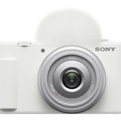 Outlet ZV-1F Vlogging Camera (White) with Vlogger's Accessory KIT (ACC-VC1) Point & Shoot