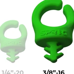 Online Big Cable Management Device for 3/8 in.-16 Threaded Holes (Green, 3-Pack) Camera Support Accessories