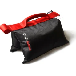 Hot Sandbag 20 lb (Black with Red Handle) Sand & Weight Bags