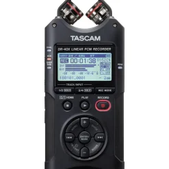 Outlet DR-40X 4-Channel / 4-Track Portable Audio Recorder with Adjustable Stereo Microphone Digital Audio Recorders