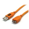 Outlet 15 Ft TetherPro USB 3.0 Male A to Micro-B Cable (Hi-Visibility Orange) Cables