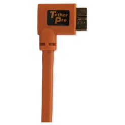 Fashion 15 ft. TetherPro USB 3.0 Male A to Micro-B Right Angle Cable (Orange) Cables & Power Supplies