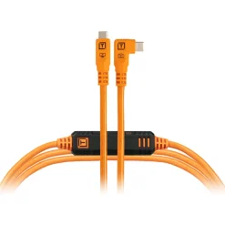 New TetherPro Optima USB-C Cable (15 ft., High-Visibility Orange, Right-Angle) Cables
