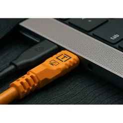 New TetherPro Optima USB-C Cable (15 ft., High-Visibility Orange, Right-Angle) Cables