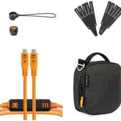Hot TetherPro Optima 10G Starter Tethering Kit (15', High-Visibility Orange) Cables