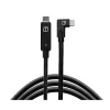 Hot TetherPro USB-C to USB-C Right Angle Cable (15 ft., Black) Cables
