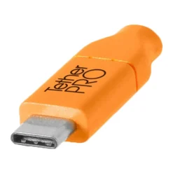 New TetherPro USB Type-C Male to USB Type-C Male Cable (3 ft., Orange) Cables
