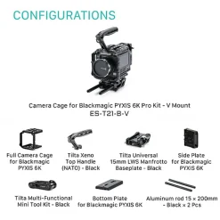 Clearance Cage Pro Kit for Blackmagic PYXIS 6K (V-Mount) Camera Support Systems