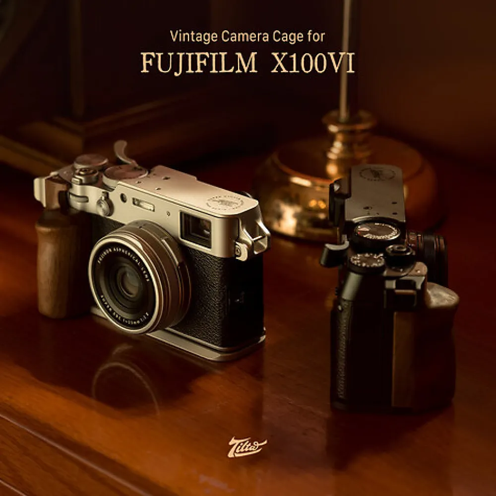 Discount Vintage Cage Travel Kit for Fujifilm X100VI (Black) Camera Support Systems