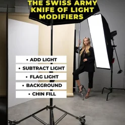 Fashion Foldable V-Flat 2.0 (Black/White) Collapsible Reflectors